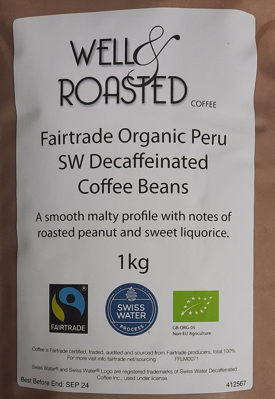 Fairtrade Organic Decaf Peru Coffee - New Product