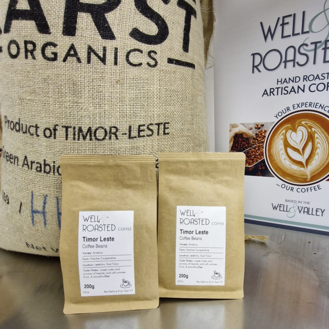 2 bags of our Timor Leste Speciality Coffee for our Buy One Get One Half Price offer