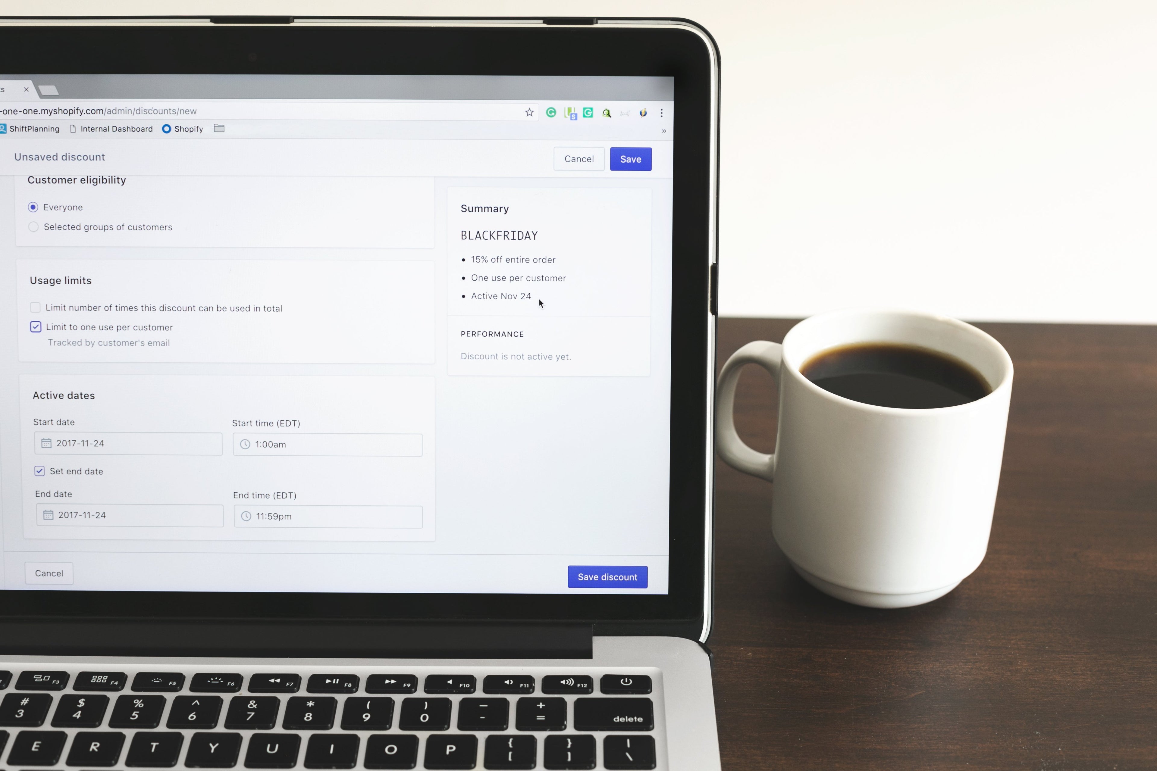 BF & CM Discount to Go