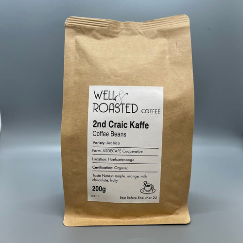 2nd Craic Kaffe Espresso Coffee bag - Well Roasted Coffee