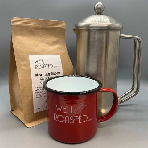 Artisan Coffee Cafetiere Gift Set - Well Roasted Coffee