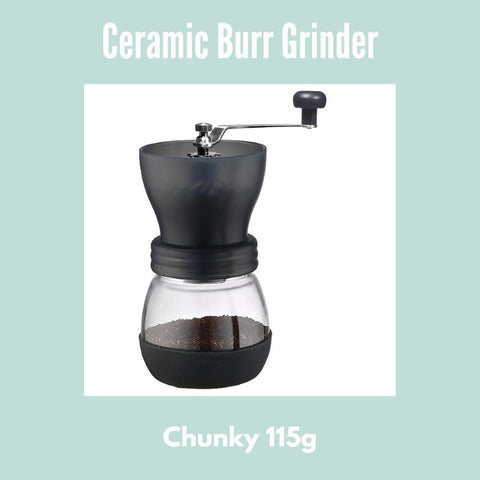 Coffee Hand Ceramic Burr Grinder - Chunky Ceramic 115g - Well Roasted Coffee