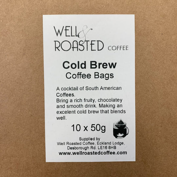 Cold Brew Coffee Bags Gift Box of 10 - Well Roasted Coffee