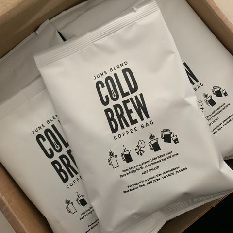 June Blend Cold Brew Coffee Bags - Well Roasted Coffee
