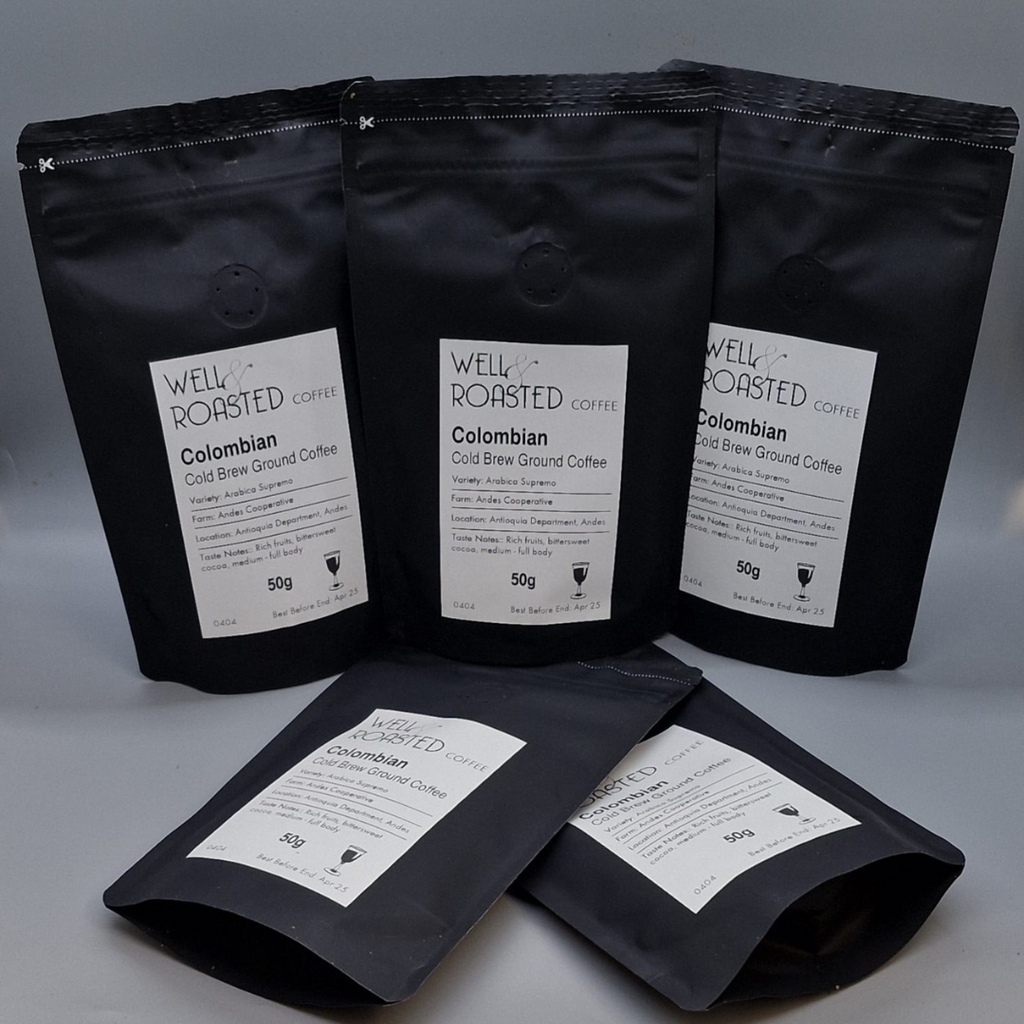 Colombian Cold Brew Coffee 5 bags - Well Roasted Coffee