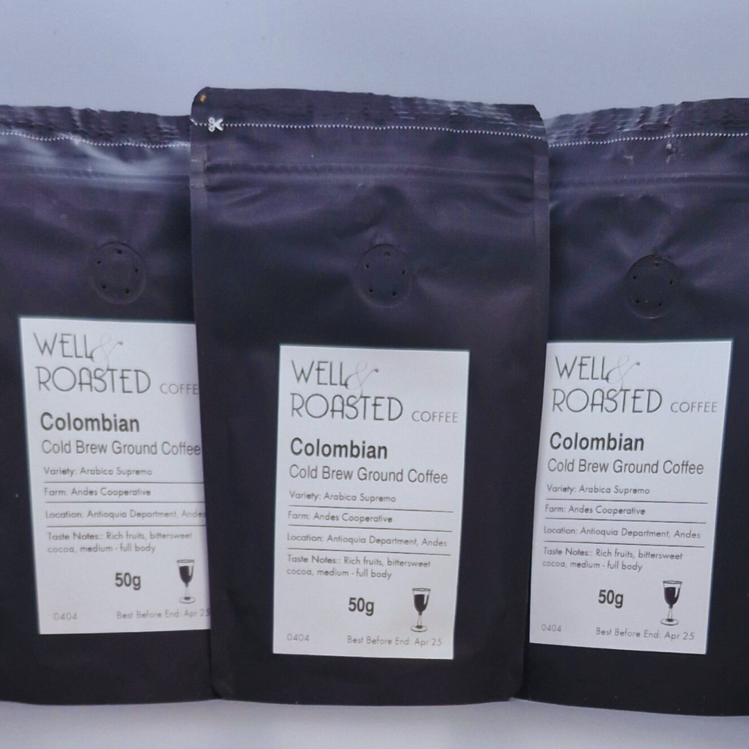 Colombian Cold Brew Coffee 3 bags - Well Roasted Coffee