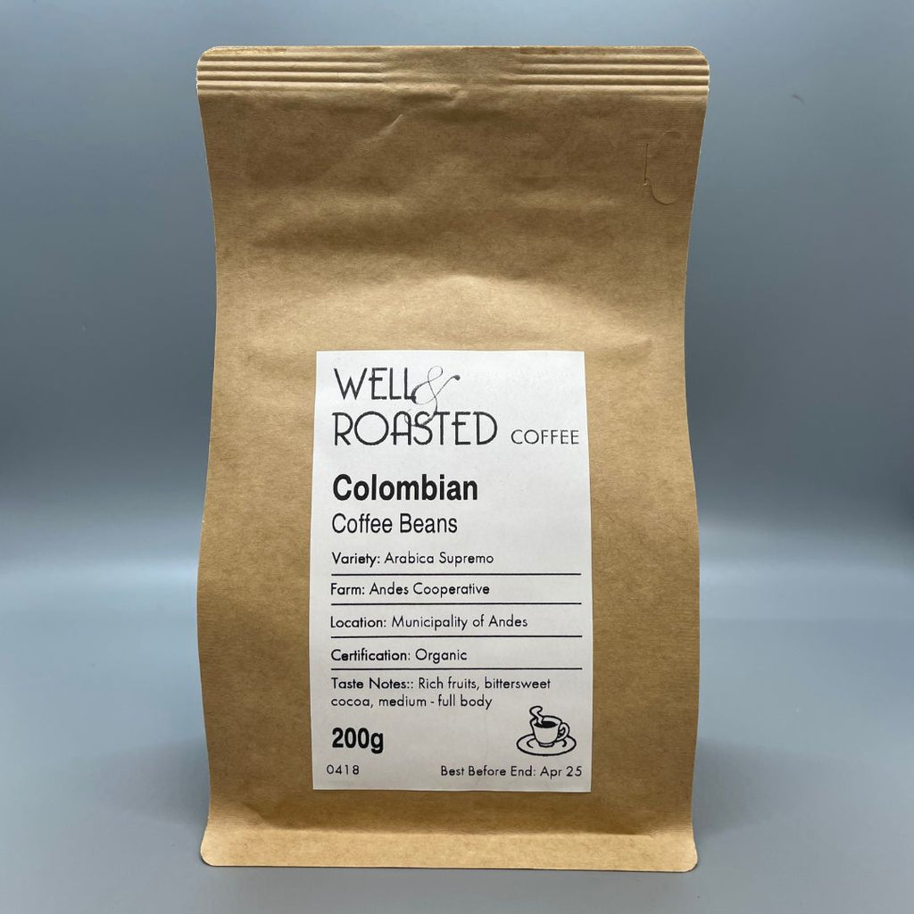 Colombia Supremo Coffee - Well Roasted Coffee