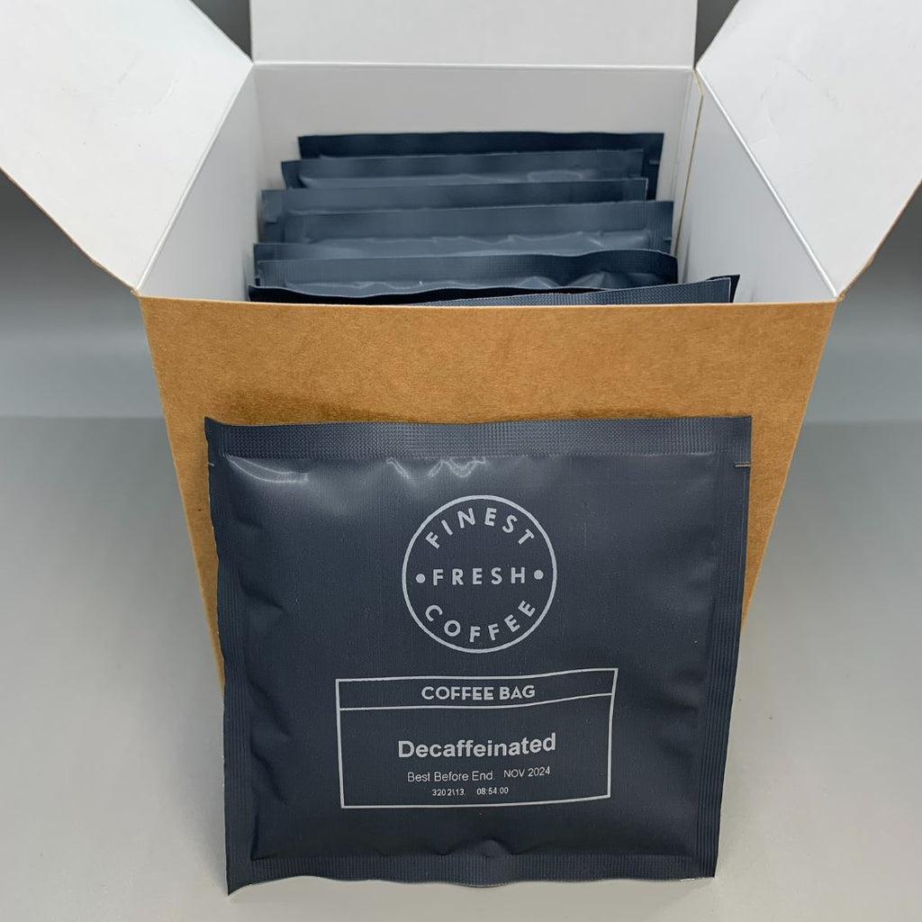 Decaffeinated Coffee Bags Box of 10 x 10g - Well Roasted Coffee