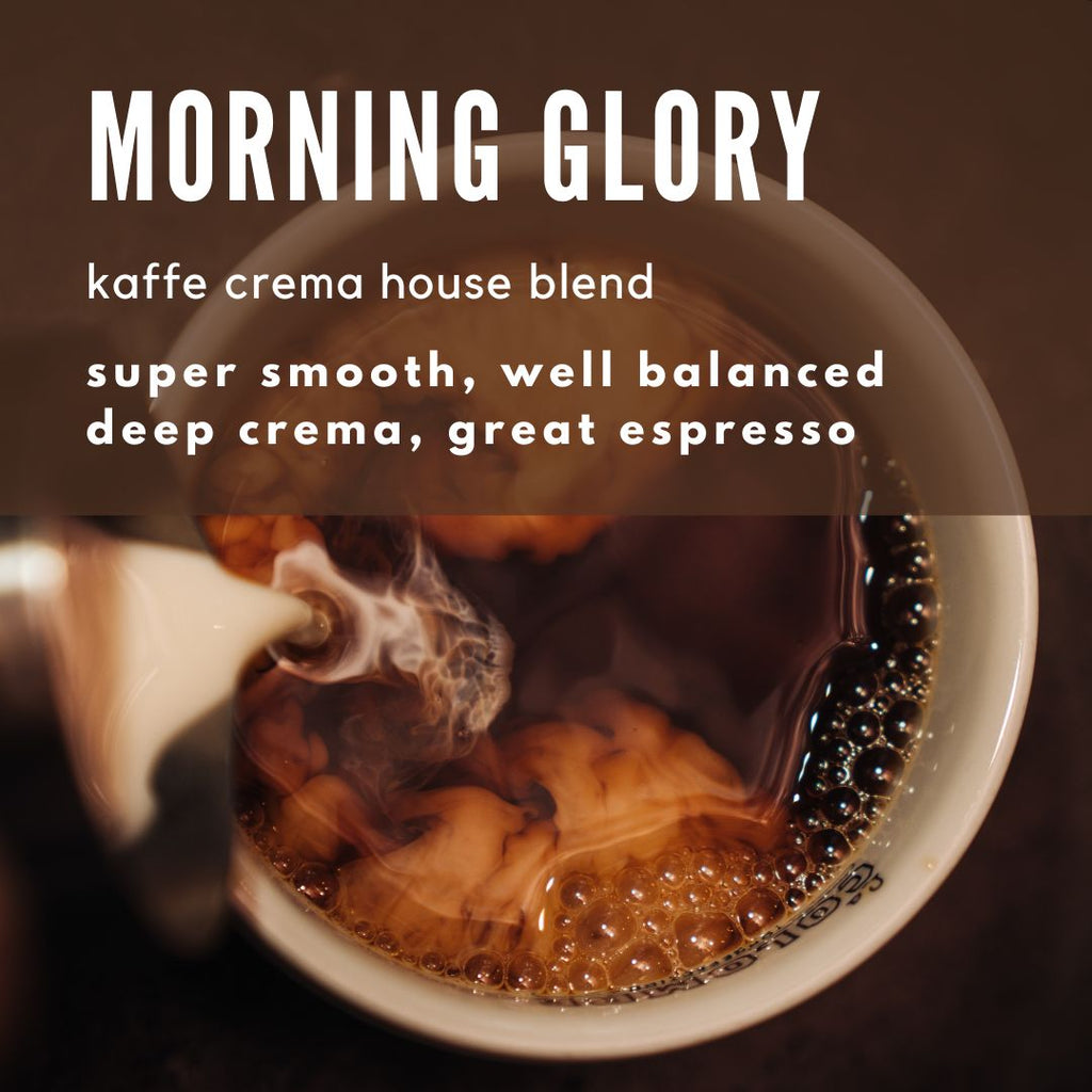 Morning Glory Kaffe Crema _ Coffee Blend - Well Roasted Coffee