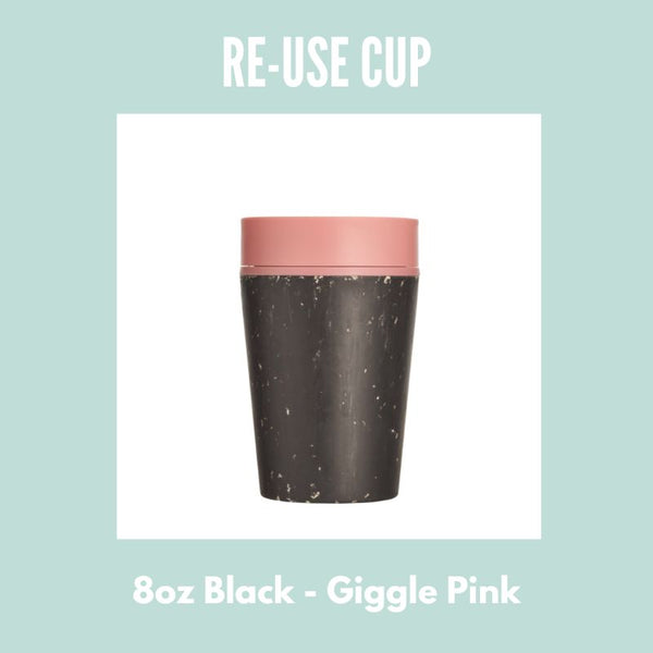 Pink Travel Coffee rCUP Insulated 8oz - Well Roasted Coffee