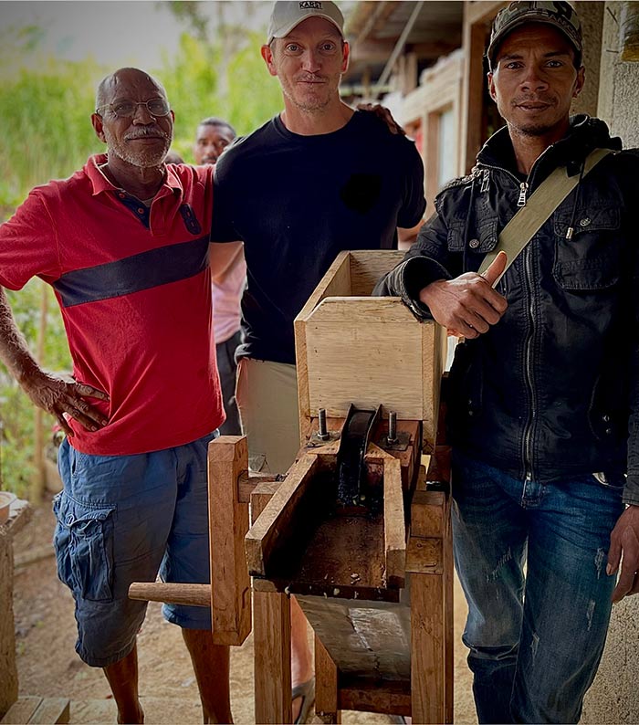 Stewart from Karst Organics with Hatuhei coffee farmers