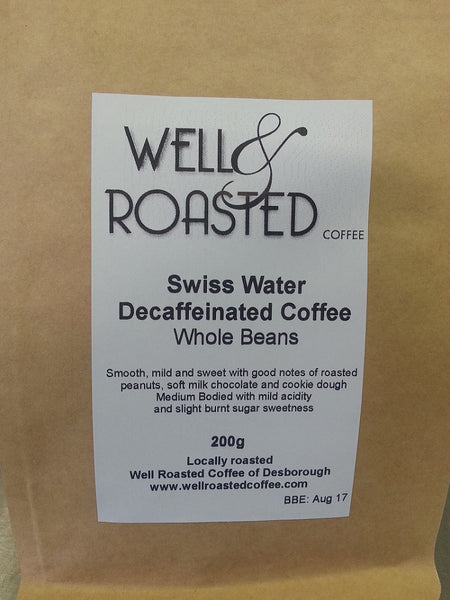 Decaffeinated Coffee Swiss Water Process - Well Roasted Coffee